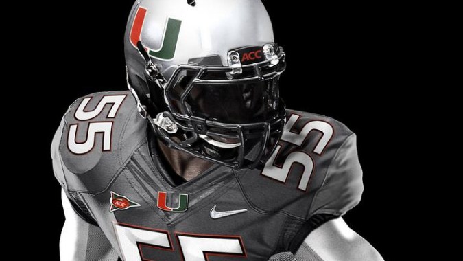 Miami Hurricanes show off special edition uniforms called 'The Smoke