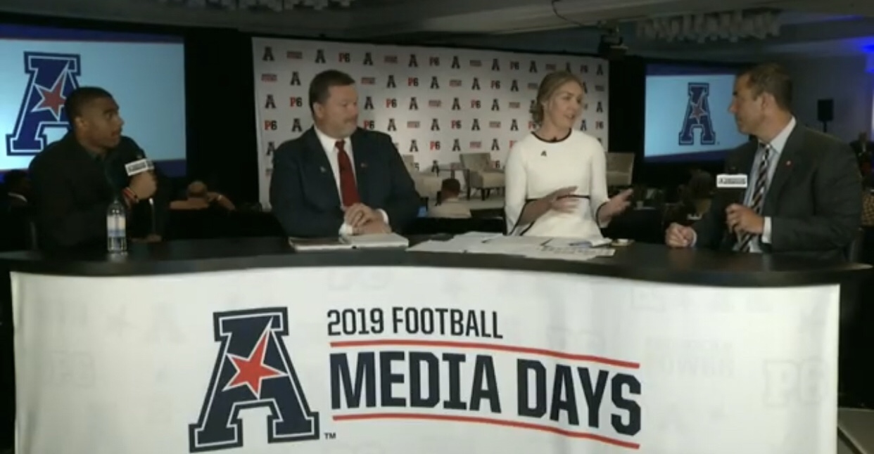 Bearcats HC Luke Fickell and LB Bryan Wright interview at AAC Media